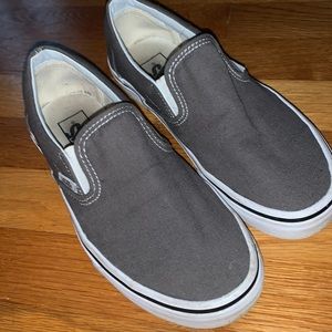 Grey slip on vans